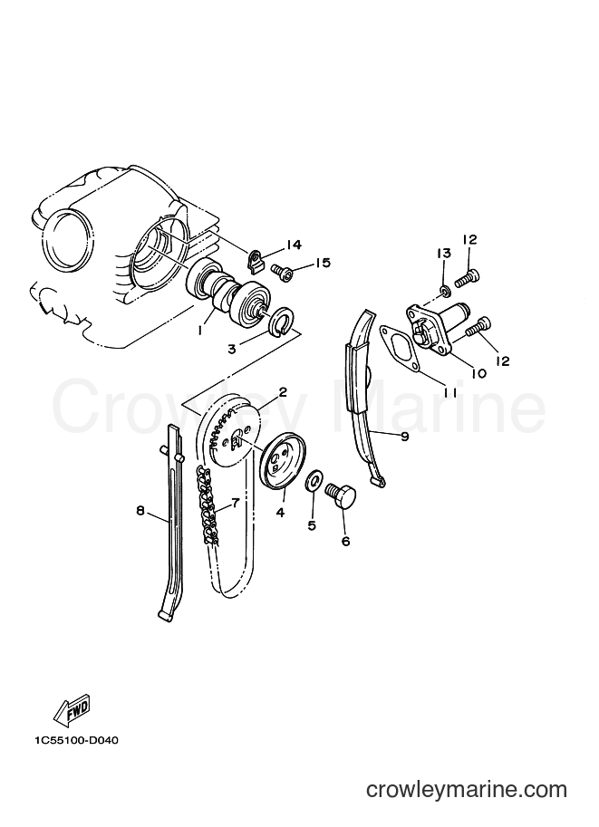 2008 ATV YFM125A - YFM125A (1C5J) [010] - CAMSHAFT & CHAIN