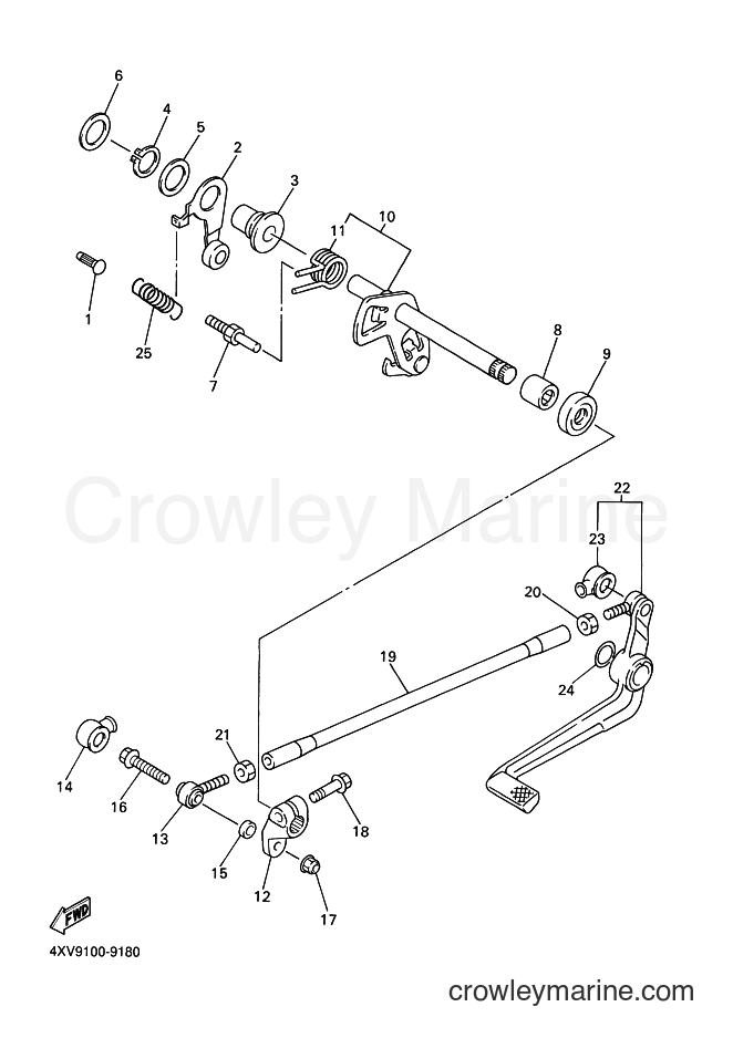 Yamaha Motors YZF-R1 (4XV7) [060] - SHIFT SHAFT