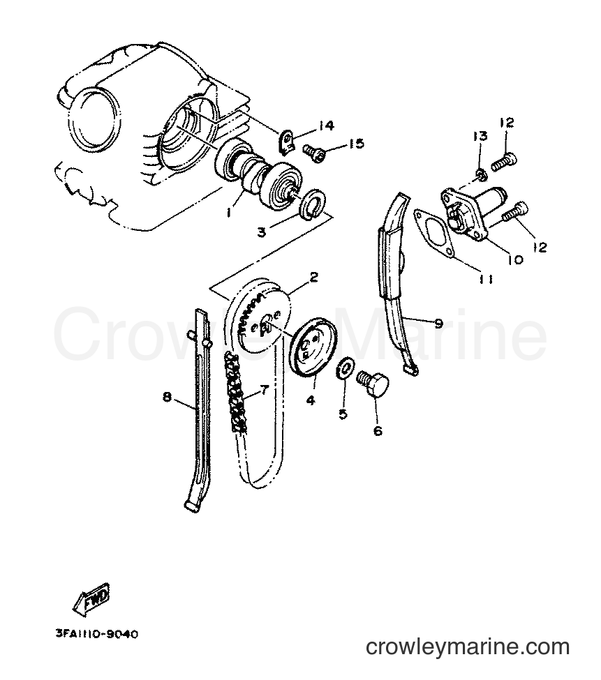 1990 ATV YFA1 - YFA1 (3FA4) [020] - CAMSHAFT & CHAIN
