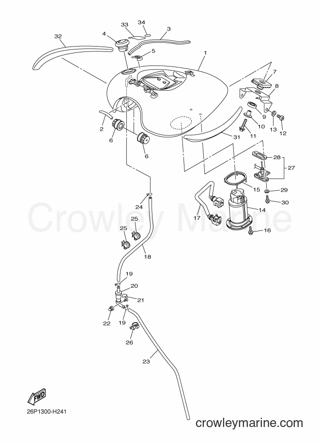 2009 Cruiser XVS950A - XVS950A (26P1) [010] - FUEL TANK