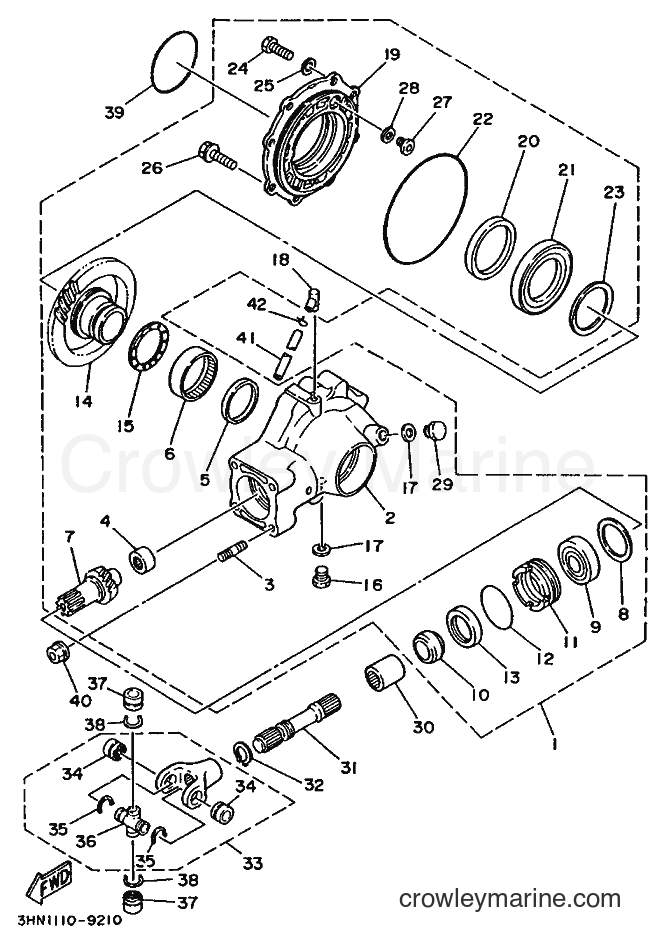 1989 ATV YFM350FW - YFM350FW (3HN2) [030] - DRIVE SHAFT