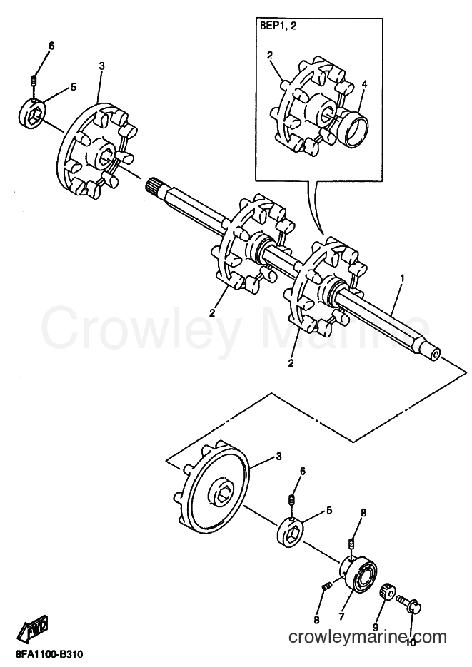 Yamaha Motors RX10 (8FA2) [020] - TRACK DRIVE 1