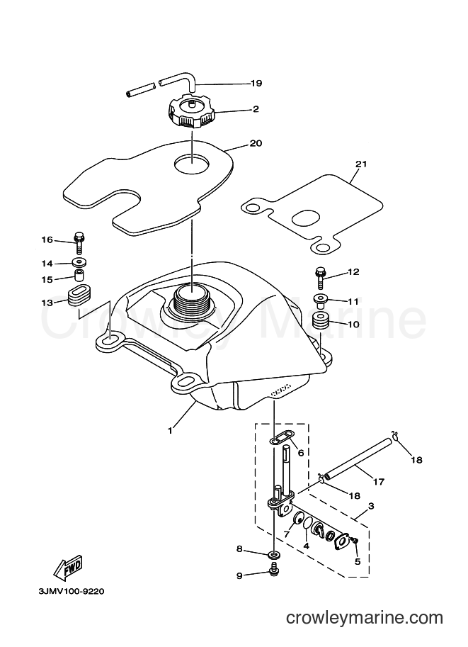 2000 ATV YF200S - YF200S (5KJ3) [010] - FUEL TANK