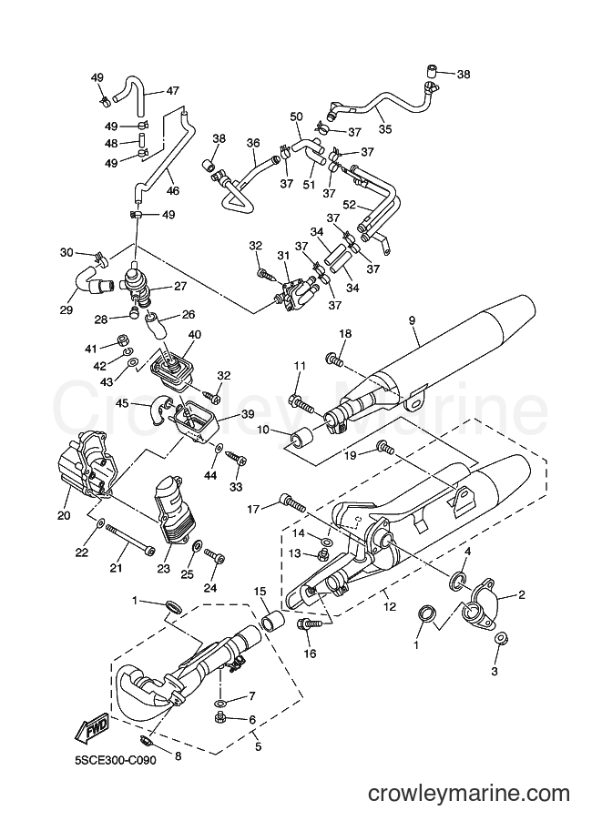 Yamaha Motors XVS650A (5SCK) [010] - EXHAUST