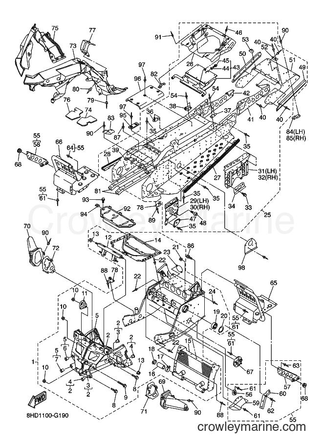 Yamaha Motors RS10ST (8HD2) [010] - FRAME