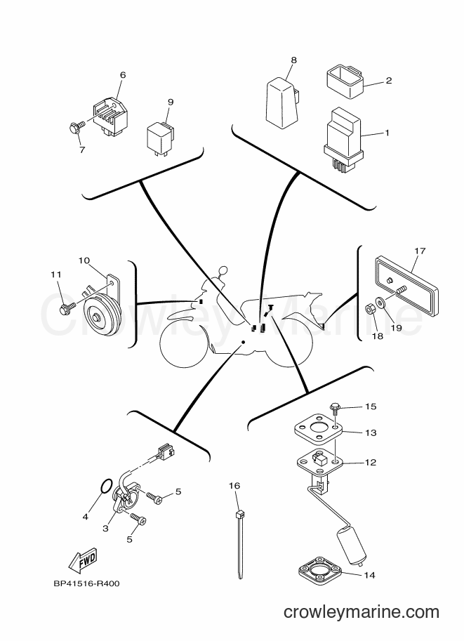 2016 Scooter T115C-5 - T115C-5 (BP41) [010] - ELECTRICAL 2