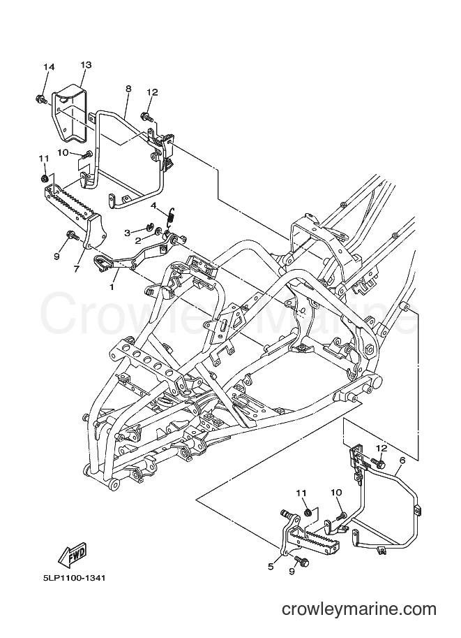 2003 ATV YFM660R - YFM660R (5LPD) [010] - STAND & FOOTREST