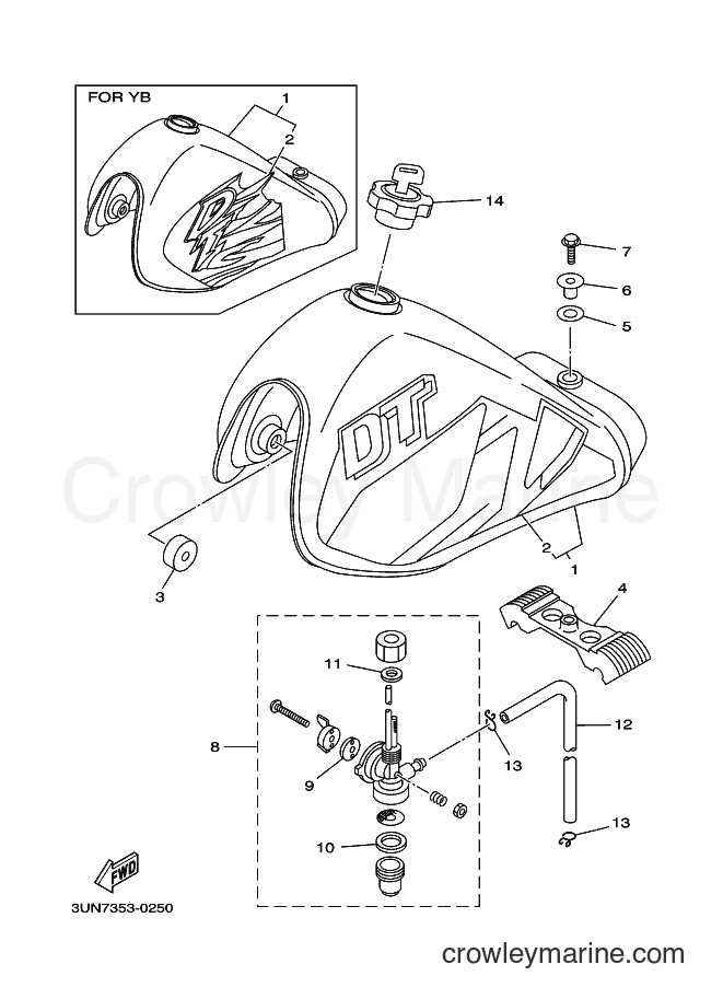 2000 Scooter DT50LC - DT50LC (3UN7) [010] - FUEL TANK