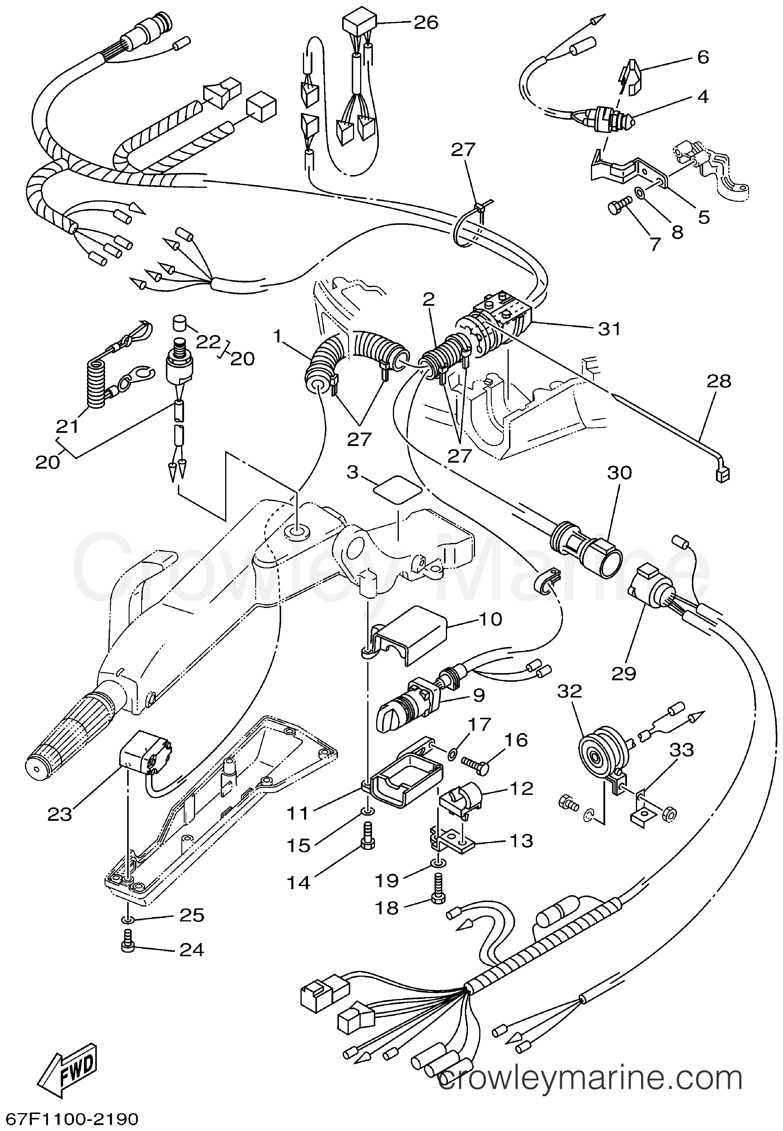 Yamaha Motors F115TLRA - STEERING 2 (F115)