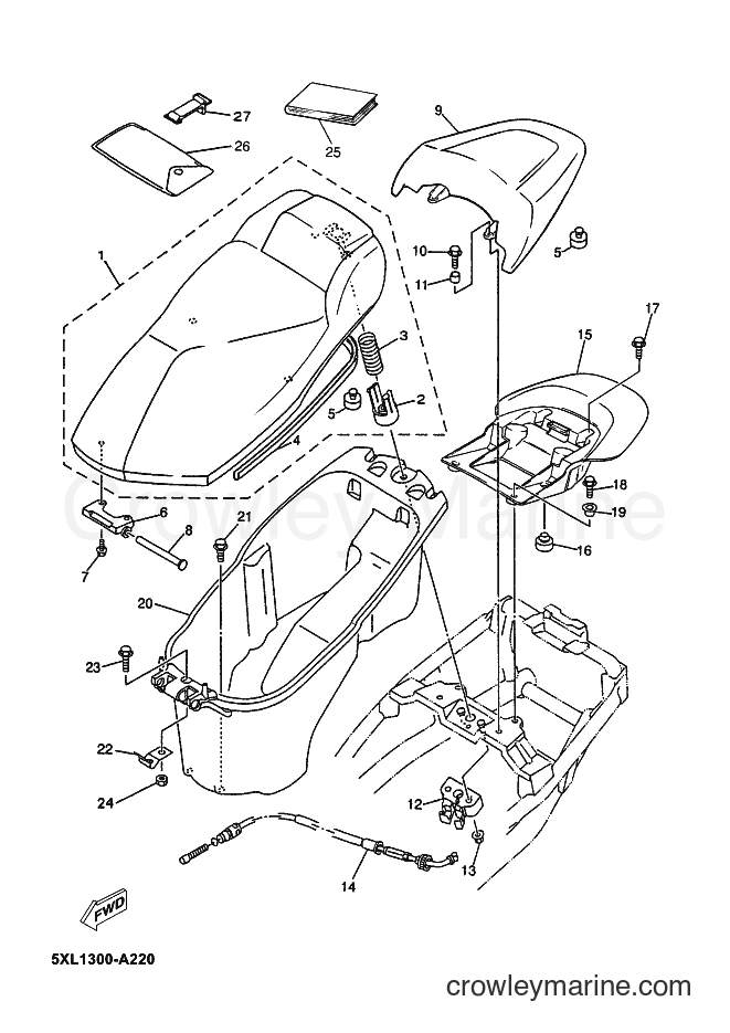Yamaha Motors YP180E (5XM2) [010] - SEAT