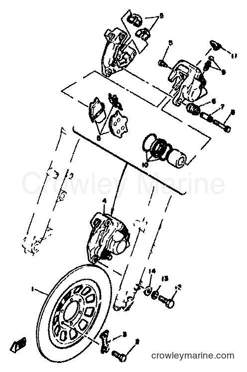1978 Street Bike SR500 - SR500 (2J4) [999] - FRONT BRAKE CALIPER