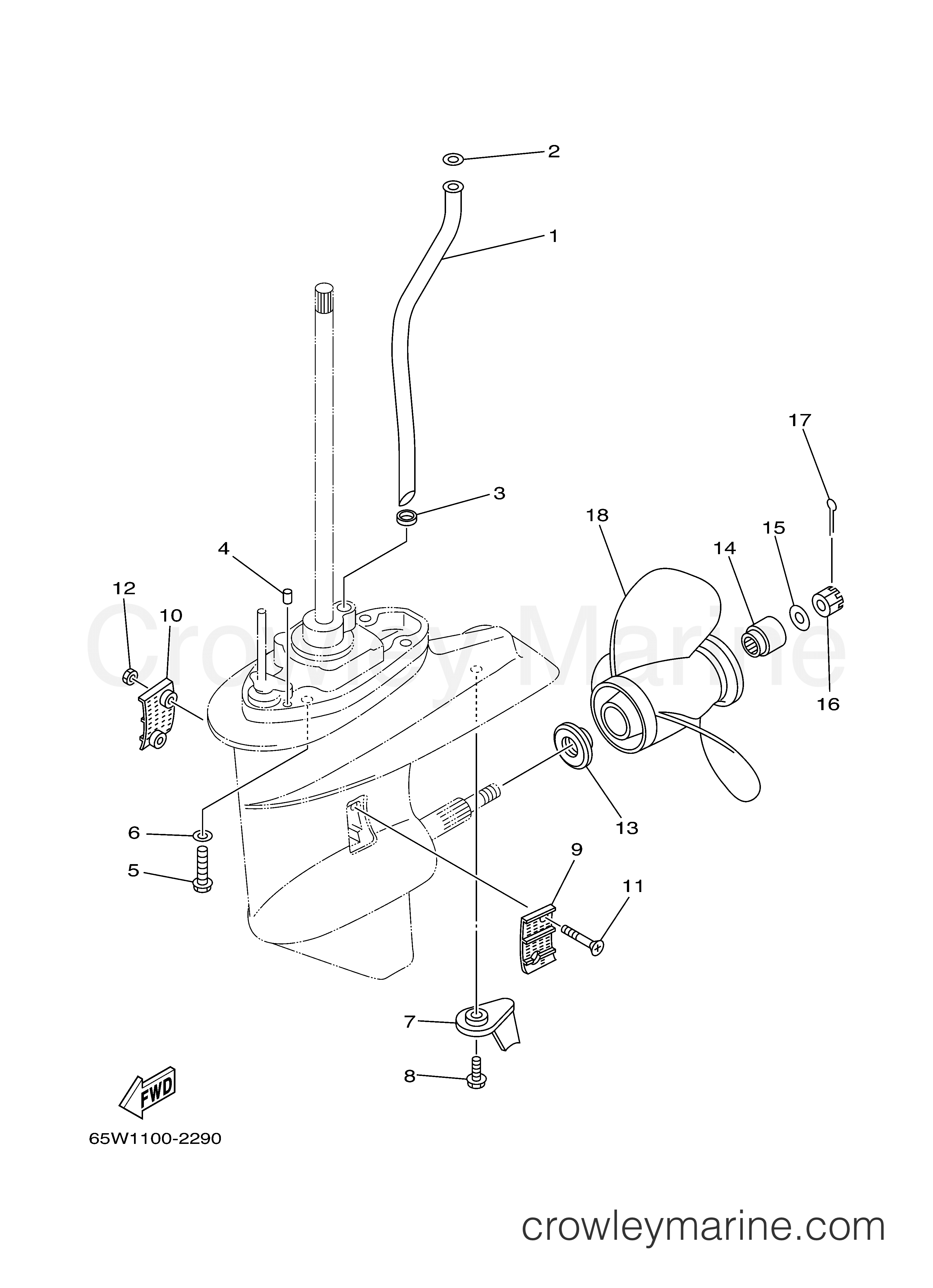 Yamaha Motors F25LEA - LOWER CASING DRIVE 2