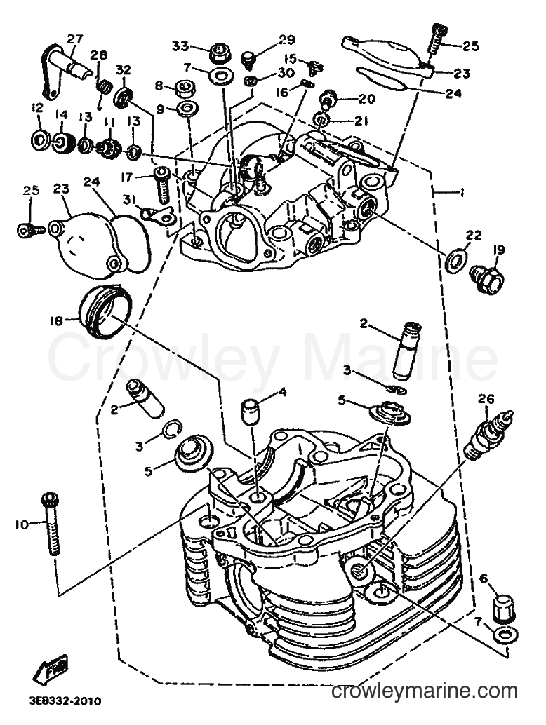 Yamaha Motors SR500 (3EB4) [999] - CYLINDER HEAD