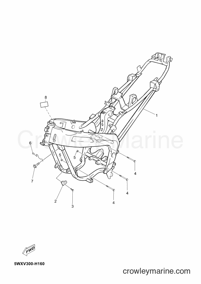 2009 Scooter TZR50 - TZR50 (5WXV) [010] - FRAME