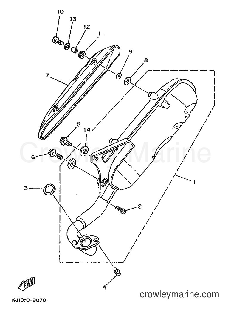 1995 Scooter YE80 - YE80 (4JC4) [999] - EXHAUST