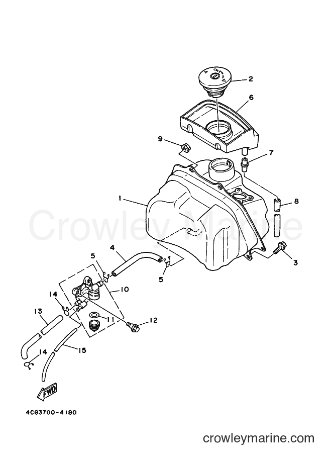 1994 Scooter CY50 - CY50 (3SA5) [010] - FUEL TANK