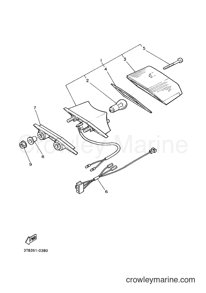 1997 Dirt Bike XT600E - XT600E (4PT5) [100] - TAILLIGHT