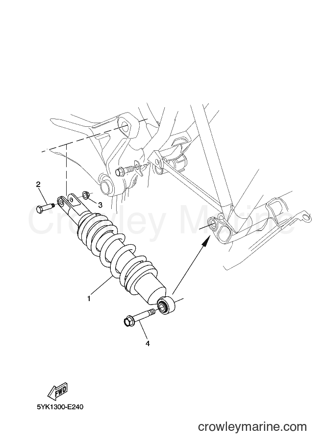 Yamaha Motors MT03 (2BF1) [020] - REAR SUSPENSION