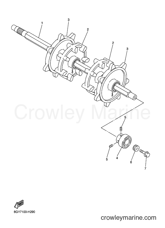 2009 Snowmobile RX10MS - RX10MS (8GY8) [010] - TRACK DRIVE 1