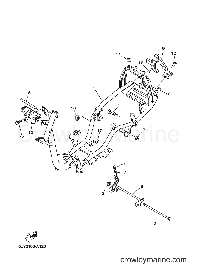 Yamaha Motors YJ50R (5PP2) [010] - FRAME