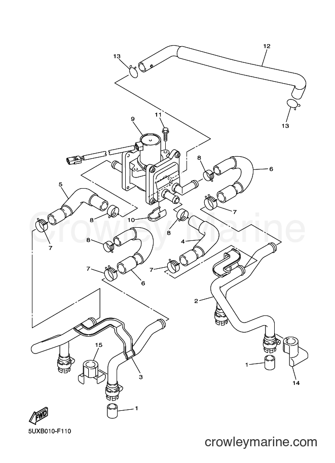 Yamaha Motors XJR1300C (2PN4) [010] - AIR INDUCTION SYSTEM