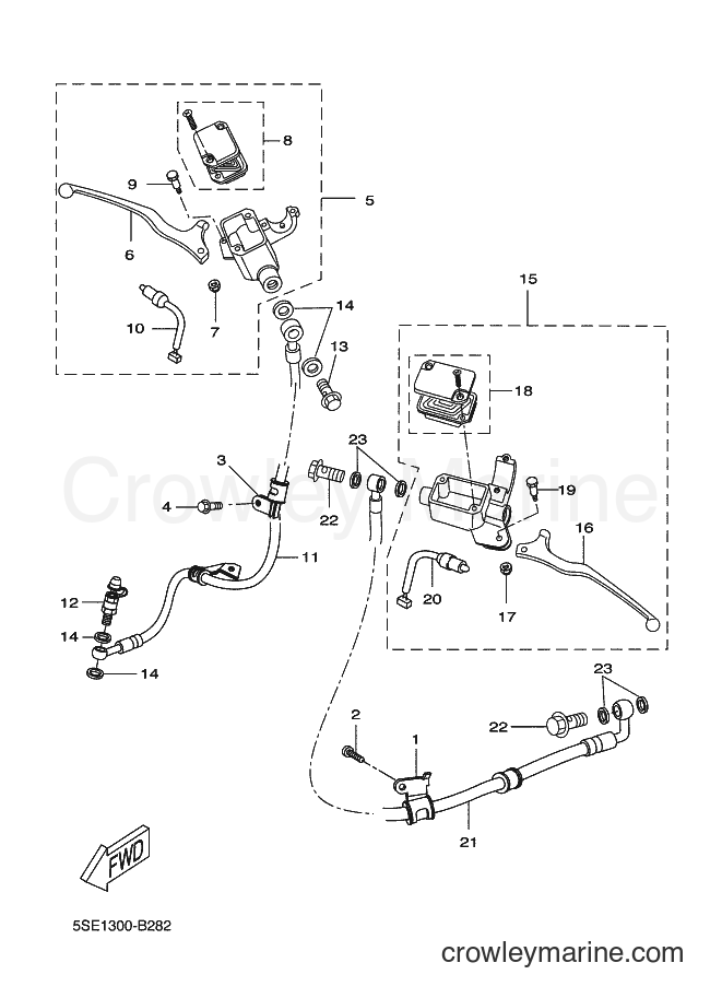 2002 Scooter VP300 - VP300 (5SE2) [030] - FRONT MASTER CYLINDER