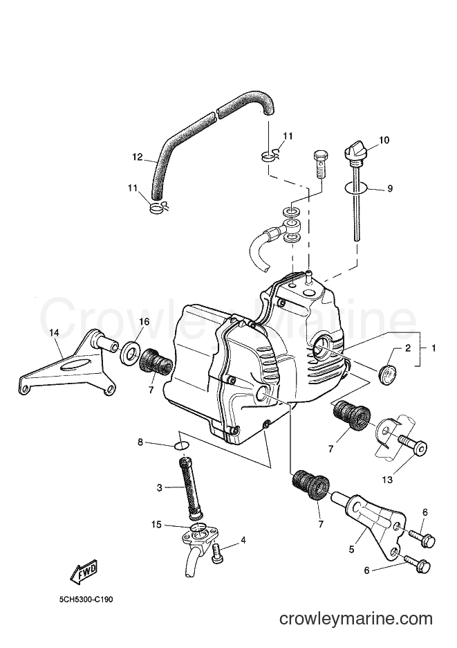 Yamaha Motors TT600RE (5CH5) [02A] - OIL TANK