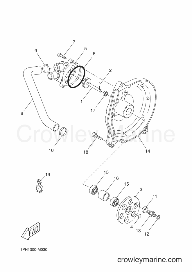 Yamaha Motors NS50 (1PH1) [100] - WATER PUMP