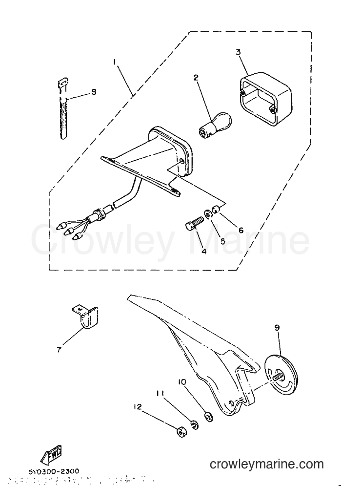 1986 Dirt Bike IT200S - IT200S (1VH) [999] - TAILLIGHT