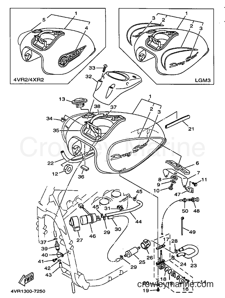 Yamaha Motors XVS650 (4VR2) [020] - FUEL TANK