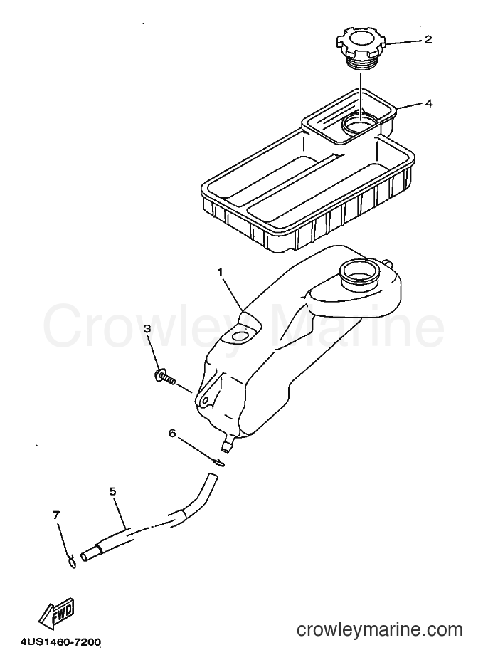1997 Scooter V110 - V110 (4VM1) [999] - OIL TANK