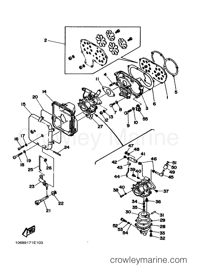 Yamaha Motors 30A (689) [040] - INTAKE