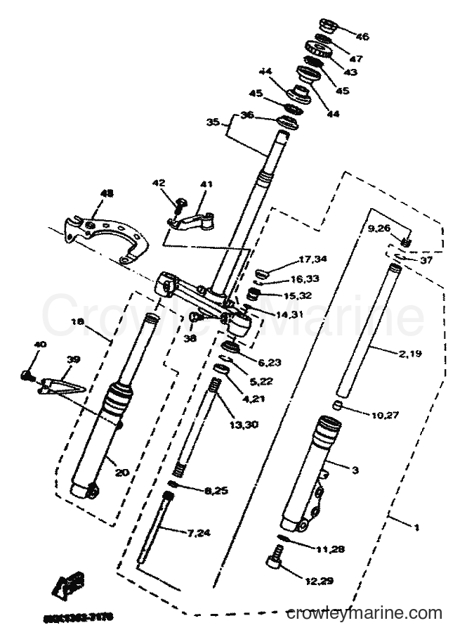 Yamaha Motors YN50 (5MR7) [010] - FRONT FORK