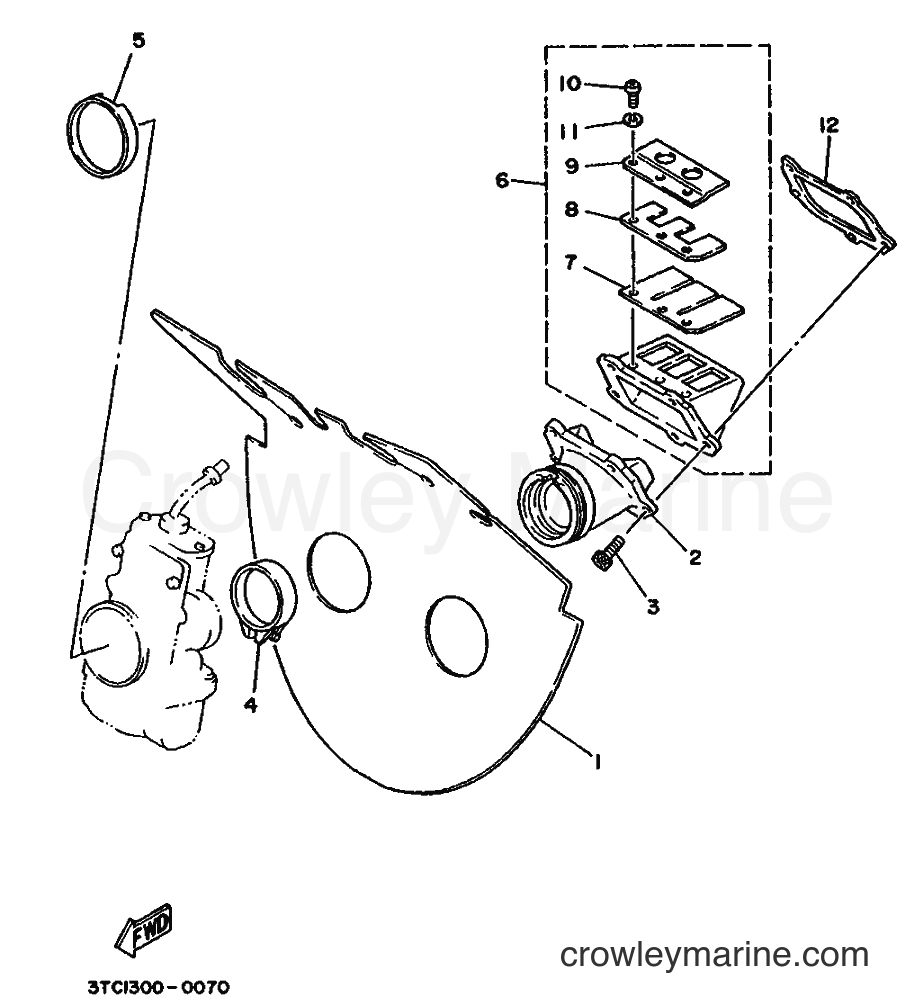 1990 Street Bike TZ250A - TZ250A (3TC1) [020] - INTAKE
