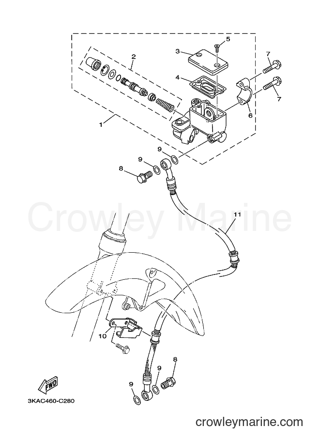 2004 Street Bike RX-K - RX-K (3KAF) [010] - FRONT MASTER CYLINDER