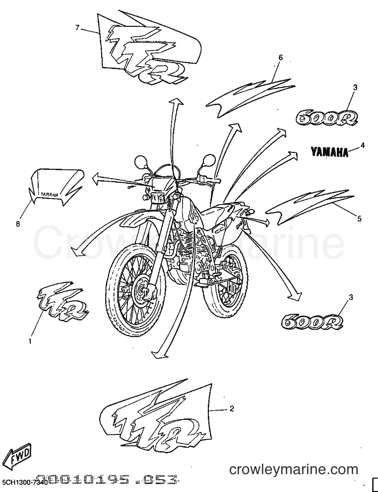 1997 Dirt Bike TT600R - TT600R (5CH1) [010] - EMBLEM