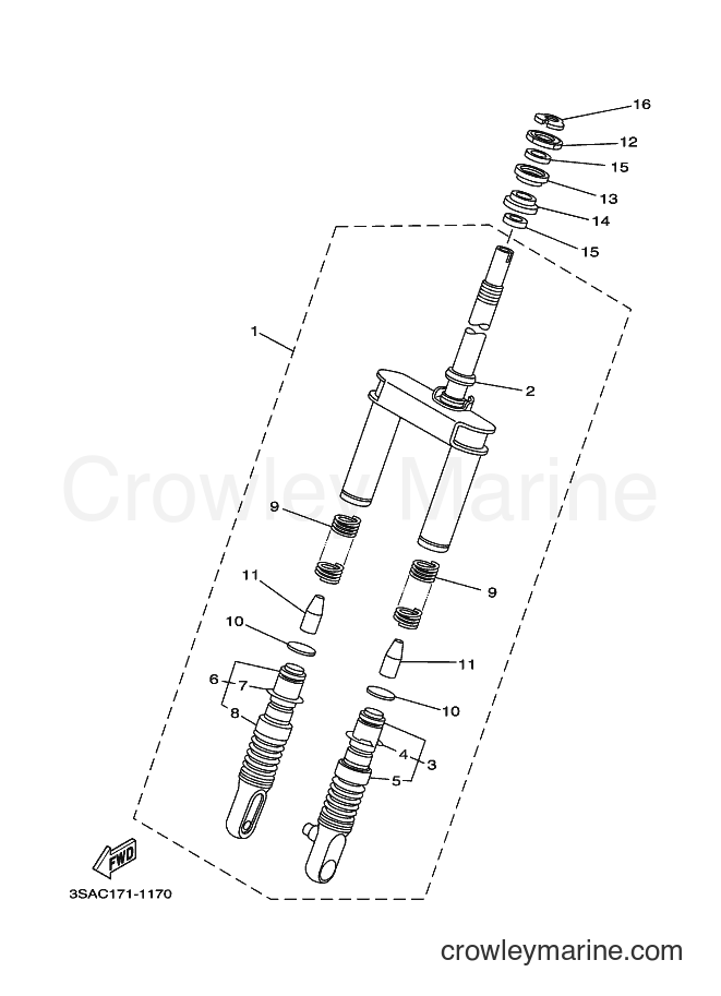 Yamaha Motors CY50 (3SAC) [010] - FRONT FORK