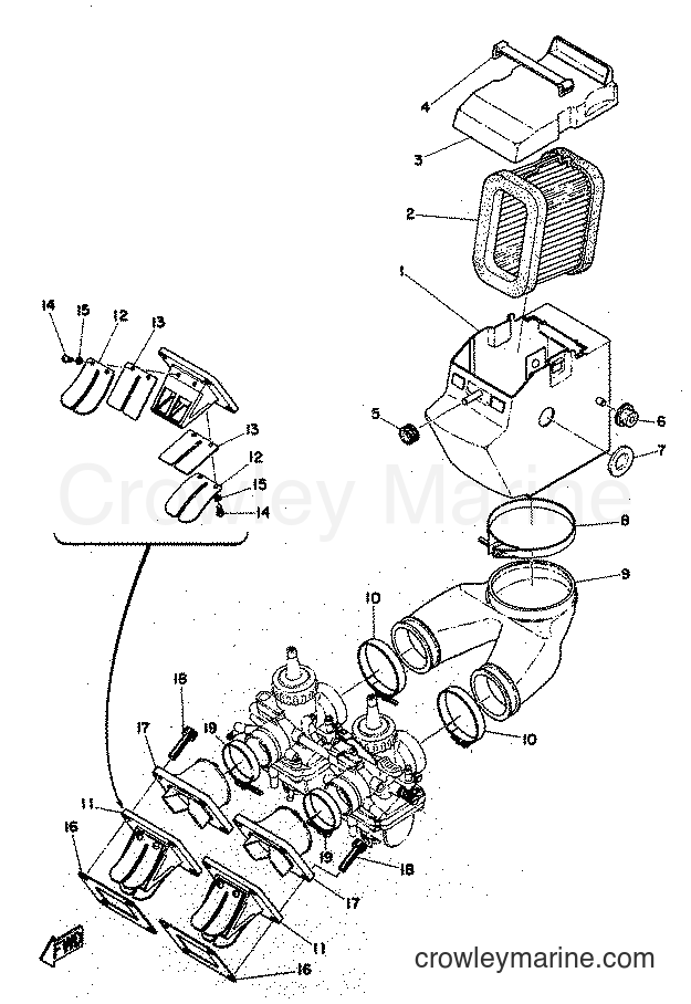 1974 Street Bike RD250 - RD250 (RD0) [999] - INTAKE