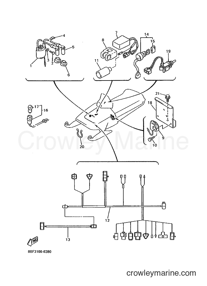Yamaha Motors PZ480 (8BF3) [010] - ELECTRICAL 1