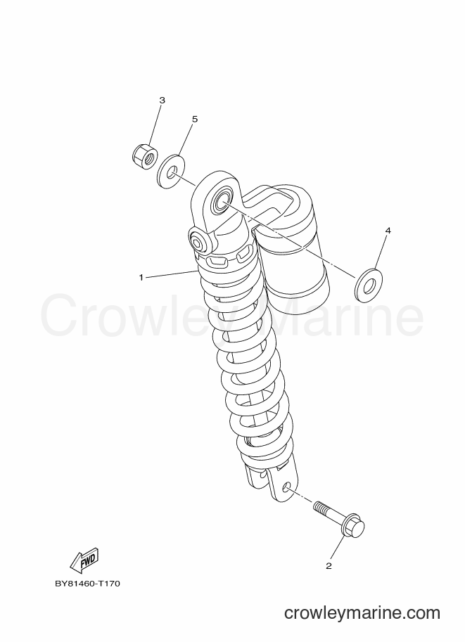 2018 Scooter LNX125-R - LNX125-R (BY81) [010] - REAR ARM & SUSPENSION