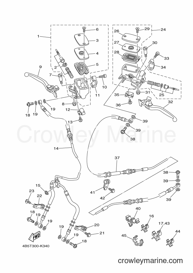 Yamaha Motors XP500 (4B5T) [050] - FRONT MASTER CYLINDER