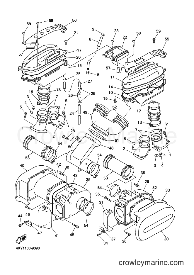 Yamaha Motors XVZ13TFL (5MC3) [010] - INTAKE