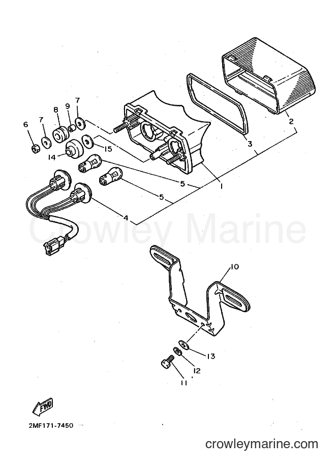 Yamaha Motors FZ750 (2MF0) [010] - TAILLIGHT