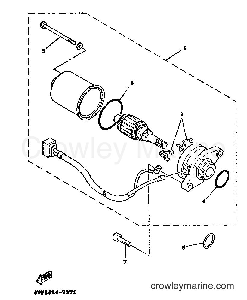 1999 Scooter YW100T - YW100T (5JY1) [010] - STARTING MOTOR