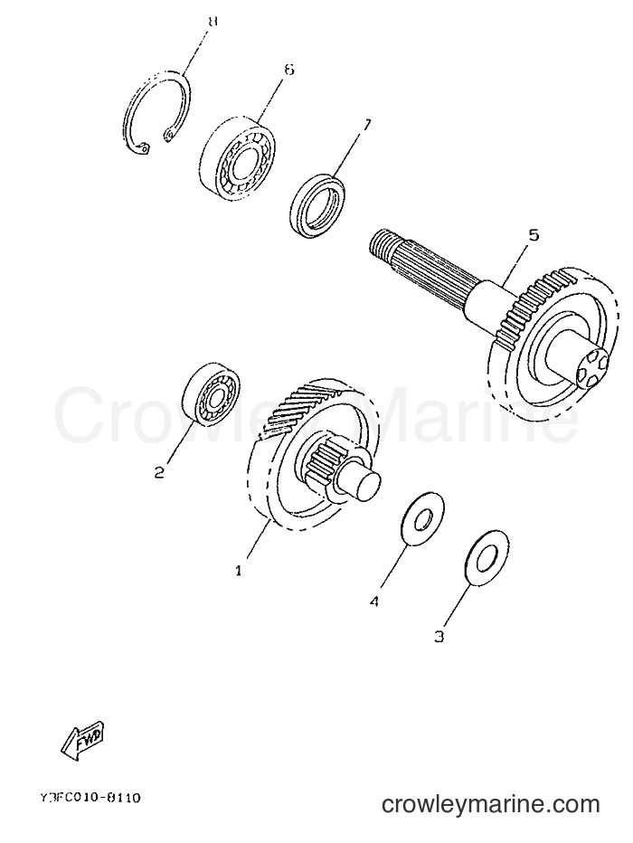 1996 Scooter CW50 - CW50 (4VV2) [999] - TRANSMISSION