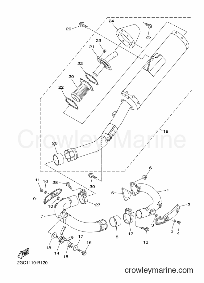 2017 Dirt Bike WR450F - WR450F (2GC7) [010] - EXHAUST