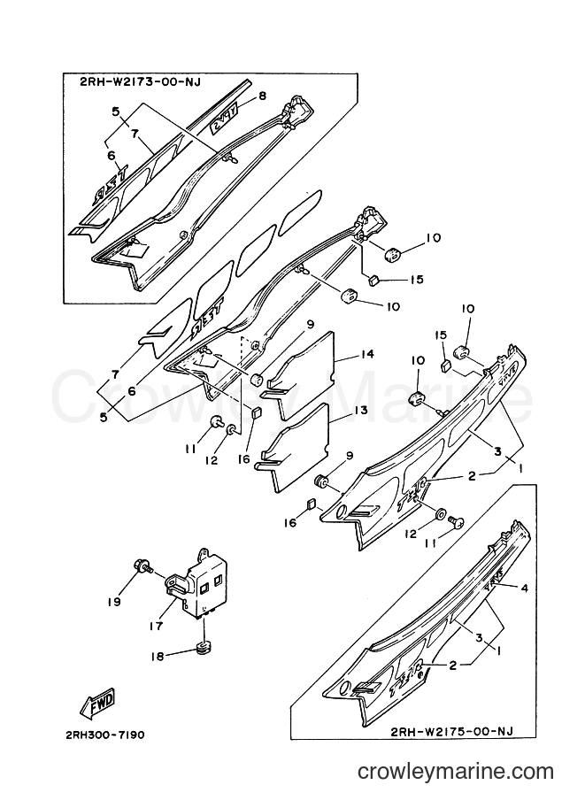 Yamaha Motors TZR125 (2RH) [999] - SIDE COVER