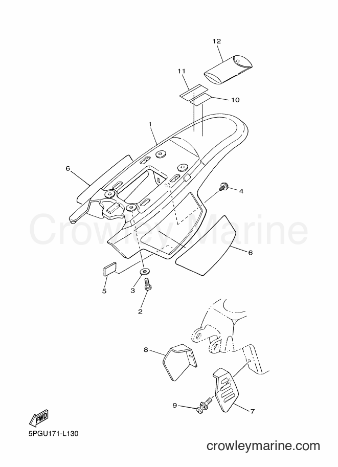 2012 Dirt Bike PW50 - PW50 (5PGU) [020] - SIDE COVER
