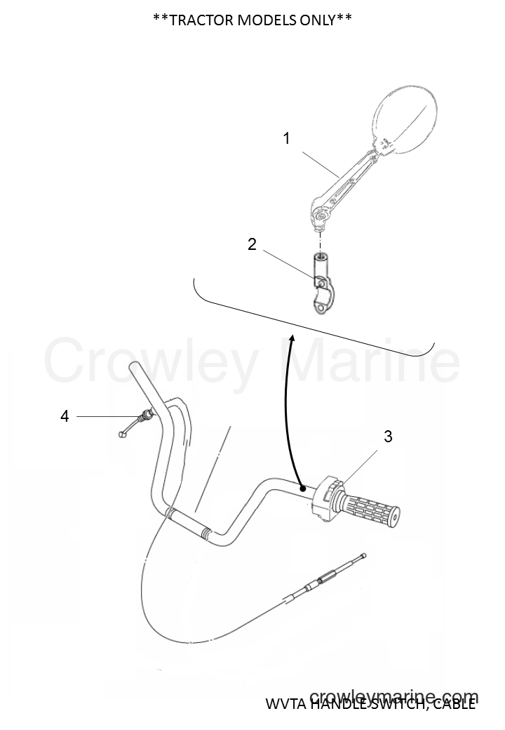 2018 ATV YFM700FWB - YFM700FWB (B16J) [010] - WVTA HANDLE SWITCH, CABLE