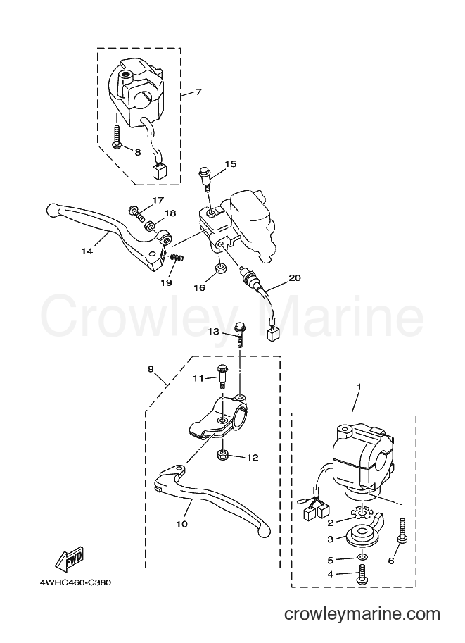 2003 Street Bike V110E - V110E (4WHC) [010] - HANDLE SWITCH & LEVER